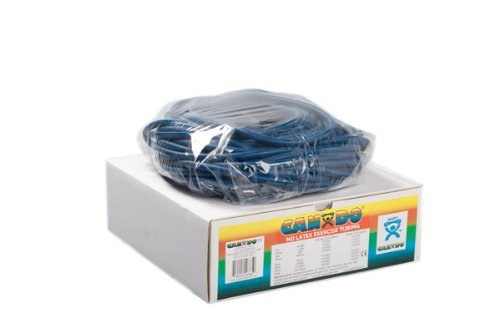 CanDo 10-5724 Preferred Colors Exercise Tubing, Heavy, Latex-Free, Medium, Blue