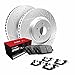 R1 Concepts Front Brakes and Rotors Kit |Front Brake Pads| Brake Rotors and Pads| Optimum OEp Brake Pads and Rotors |Hardware Kit WBUH1-13051