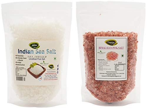 Image of Indian Sea Salt 3kgs + 750grams 1st Quality Himalayan Pink Rock Salt Crystal Traditionally Made 100% Natural