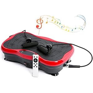 eHUPOO Vibration Plate Exercise Machine,Whole Body Vibration Platform Machine for Weight Loss,Shaping,Toning.Vibrating Weight Loss Home Gym Fitness Workout Equipment with Resistance Bands.