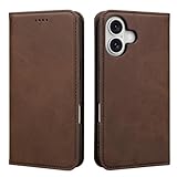 Rssviss iPhone 16 用 ケース 手帳型 iPhone 16 専用 手帳型ケース マグネット式 iPhone16 専用 ケース 手帳型 カード収納 いphone 16 用 手帳型 ケース スタンド機能 iPhone 16 用 手帳ケース 軽量 iPhone 16 専用 ケース アイフォン 16 用 ケース 手帳型 アイホン16用 ケース 手帳型 6.1インチ W1 ブラウン