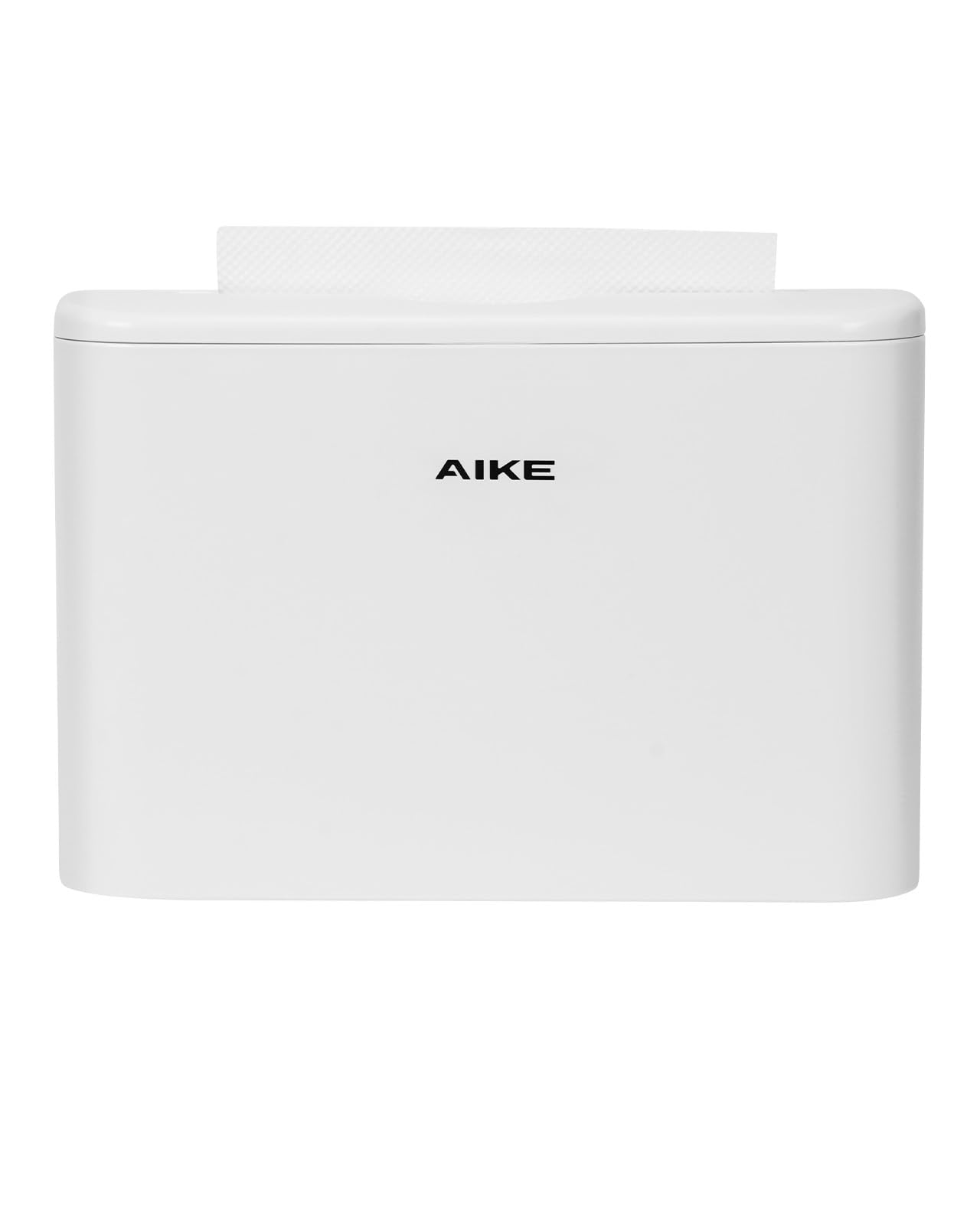 AIKE Dispensador de toallas de papel, capacidad de 200 hojas, se adapta a toallas de papel multipliegue, para el hogar y el comercio, color blanco (tamaño plegado de 9.8 x 3.8 pulgadas o más pequeño)