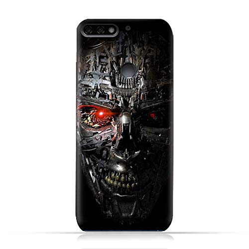 Huawei Honor 7C TPU Soft Protective Case with Terminator Robot Design