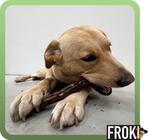FROKI Premium Rinderschwanz für große & kleine Hunde 250g | 100% Rind | 100% Natürlich | Futter-Snack | Hunde-Leckerlis | Natur-Kausnack | Zahnpflege | ohne Zusatzstoffe
