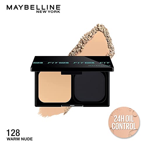 Image of Maybelline New York Ultimate Powder Foundation, Full Matte Coverage, SPF44, 24H Oil Control, Fit Me,Shade 128, 9g