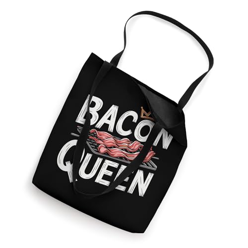 Bolsa tote divertida de tocino 'Bacon Queen' miniatura 2