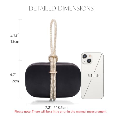 Image of CARIEDO Women's Rhinestones Evening Handbag Crystal Clutch Bridal Purse for Wedding Prom Night Out Party
