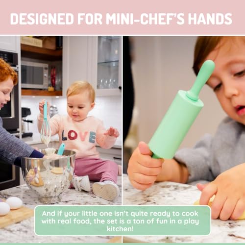 melii 5 Piece Real Mini Baking Tool Set, Cooking Tools for Kids - Image 5