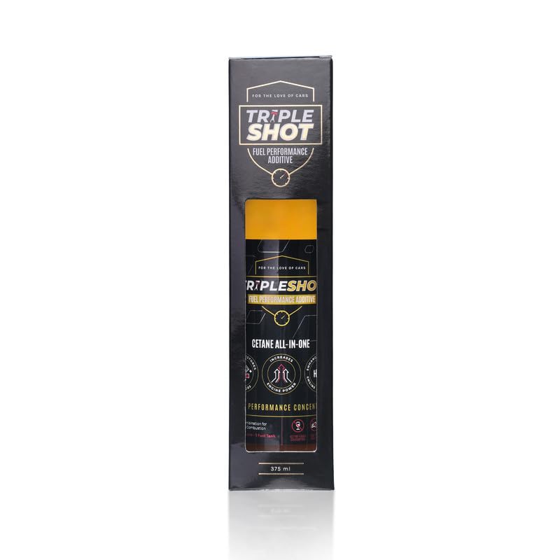 Image of Tripleshot Fuel Performance Additive for Diesel Cars & SUVs, 375ml | Cetane Booster, Fuel Injector & Fuel System Cleaner | Improves Mileage, Engine Power, Acceleration & Engine Protection