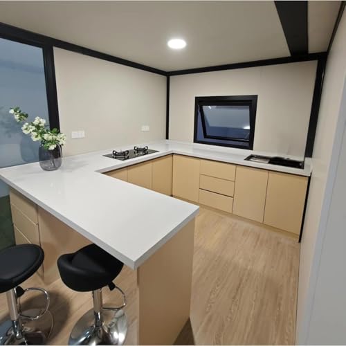 20ft/40ft Tiny Homes for Sale Prefabricated Modular Tiny House to Live in for Adults Expandable Folding Portable Cabin 3 Bedroom 2 Bathroom with Kitchen Living Room for Family Living - Image 5