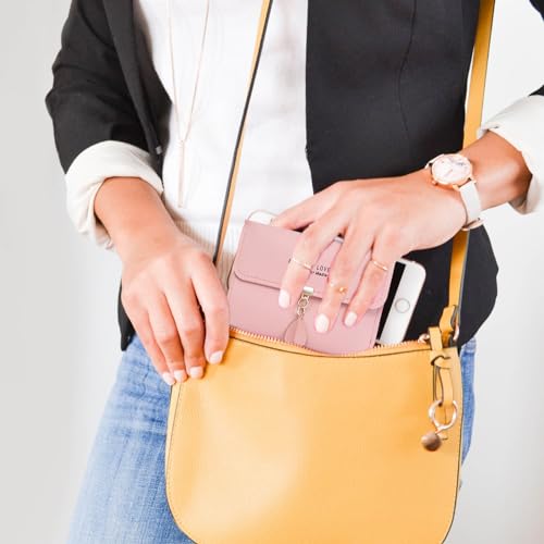 BDSHUNBF 2 Pcs Purses for Women, Ladies Leaf Pendant Coin Long Small Purse with Multiple Card Slots and ID Window Card Holder, Bifold Card Holder Small Purse with Zipper Coin Pocket - Image 8