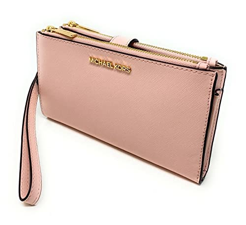 Michael Kors Women's Jet Set Travel Double Zip Wristlet (Powder Blush) #TOP1