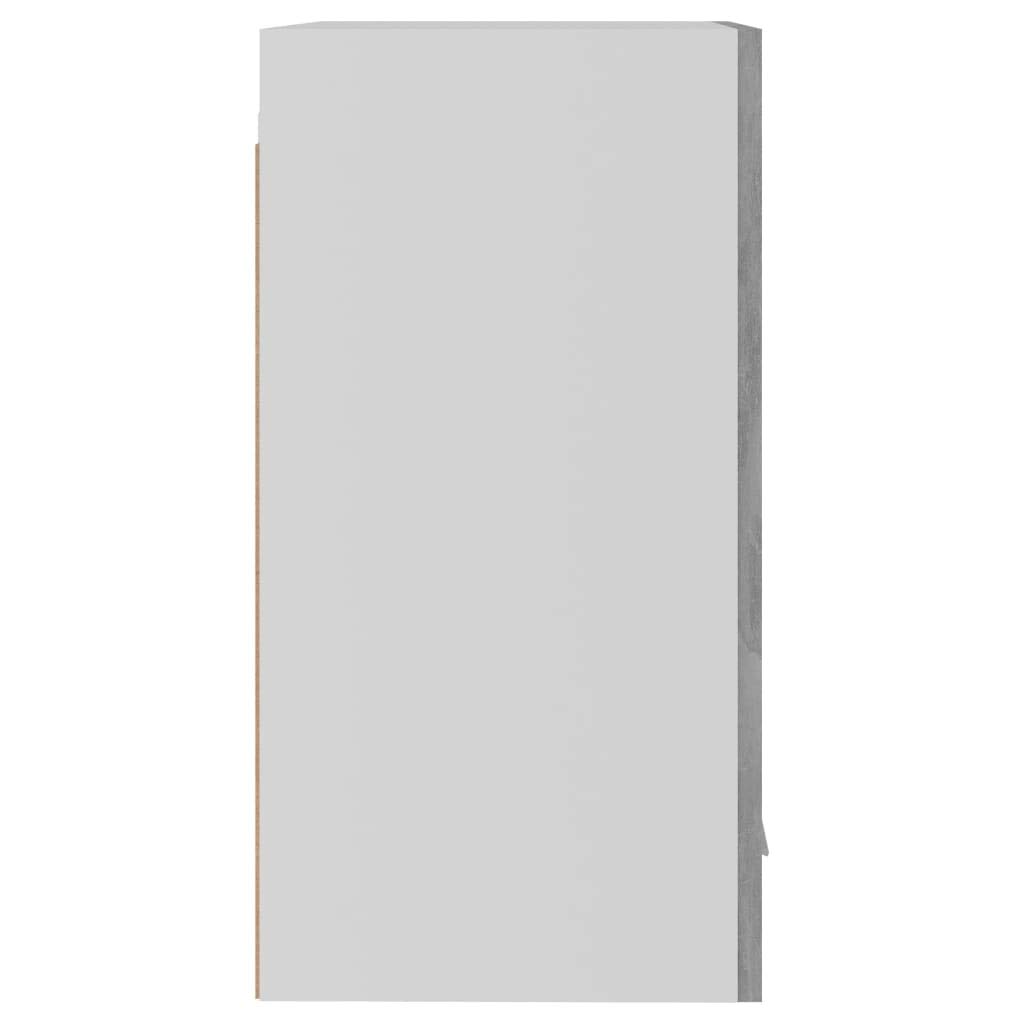 vidaXL Hängeschrank Lyon Betongrau 39,5x31x60 cm Holzwerkstoff, Küche Schrank, Einbauküche, Küchenzeile, Küchenmöbel, Oberschrank, Küchenschrank