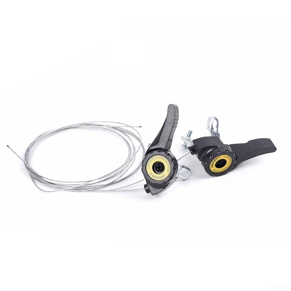 Palanca de cambios completa con cable para bicicletas de montaña, ideal para todos los entusiastas del ciclismo (negro)
