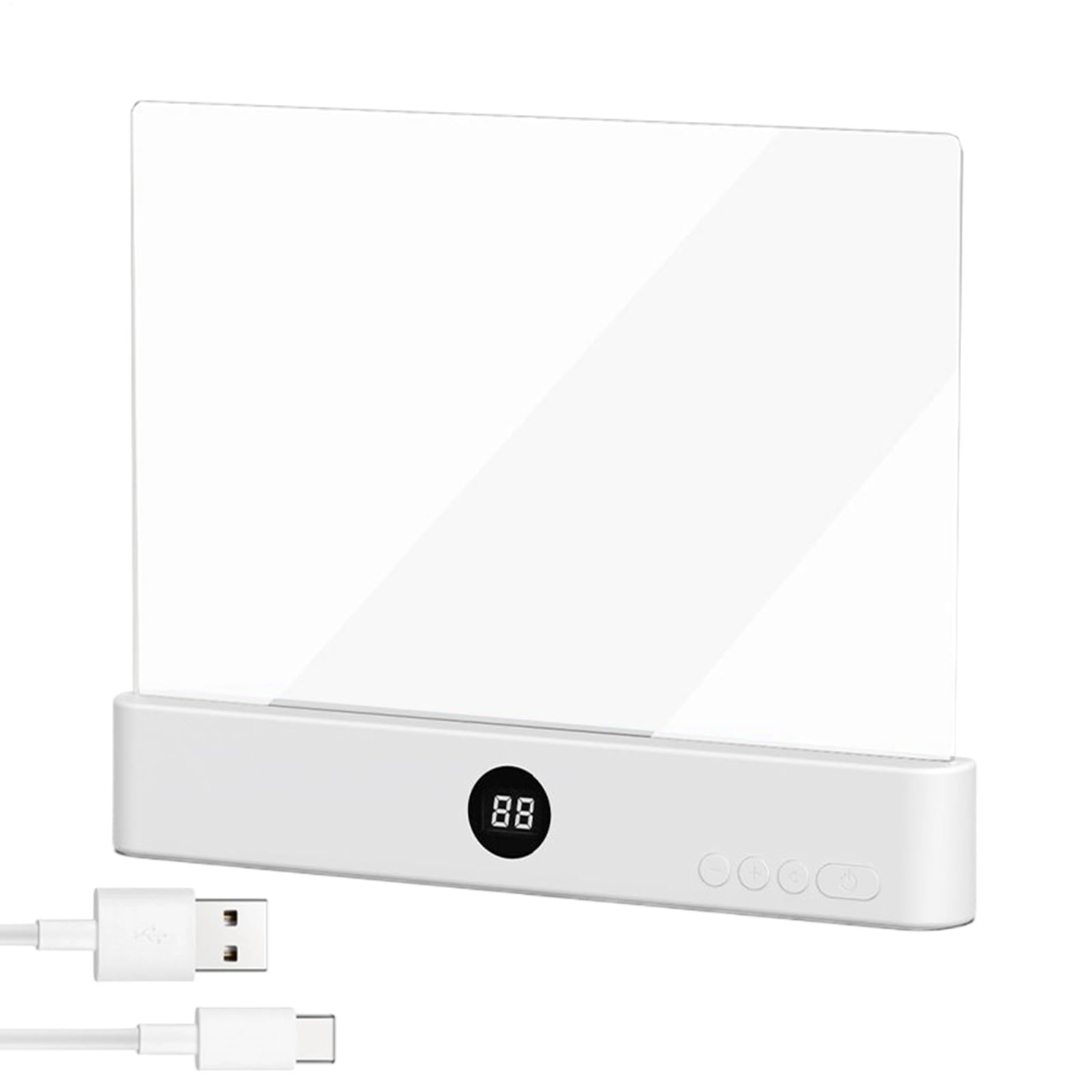 Reading Light | Dimmable 3 Color Clear Panel,Reading Lights for Books in Bed | for Women Men Kids Readers Home Travel Dorm Office School Bedroom Desk Bed Birthday