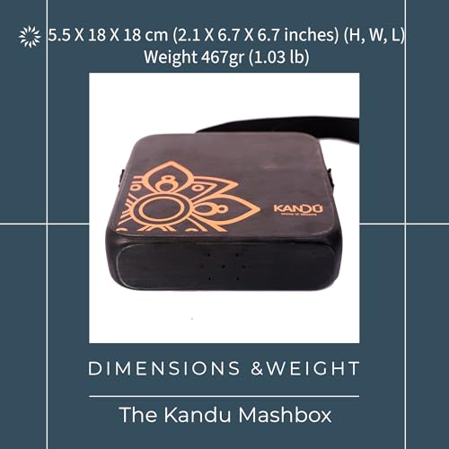 The Kandu Mashbox - is the first-ever wearable drum shaker,small Cajon designed to meet the needs of every percussionist-natural (Nut Brown) - Thumbnail 5