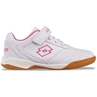 Lotto Unisex Kinder Whizzer T Sneaker, White Fr Pink, 37 EU