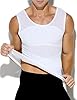 Casey Kevin Compressione Uomo Shapewear Canotta Contenitiva Snellente Intimo Modellante Dimagrante Fascia Pancia Sportivo Fitness Canottiera Canottiere Intimo Elasticizzato, Bianco, L #2