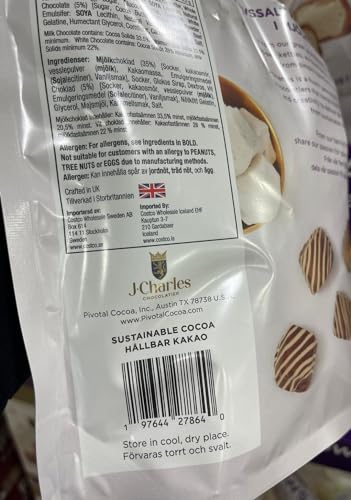 j.charles sea salt caramels mallows with white chocolate 500g