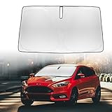 for Focus Windshield Sun Shade Sunshade Foldable for Ford Focus 2015-2024 for Dodge Caravan Promaster 2020 Windshield Cover for Chevy City Express Bolt Sun Visor Protector Blocks UV Rays Accessories