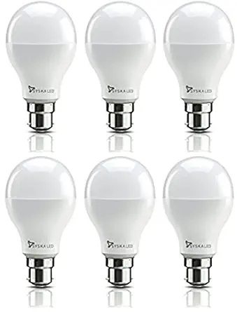 SYSKA SSK-PAG-9W 9-Watt LED Bulb (Pack of 6, White)