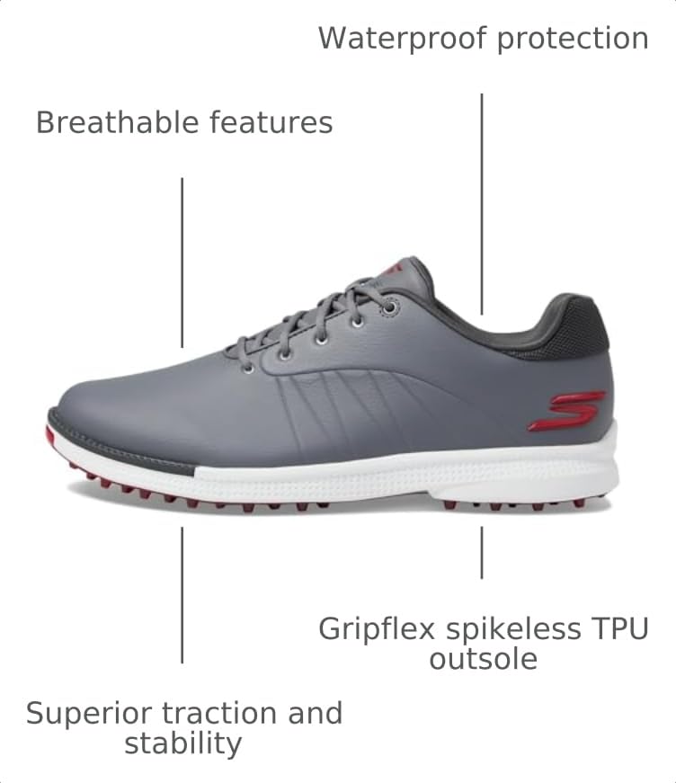 Image of Skechers Men's Tempo Waterproof Golf Shoes