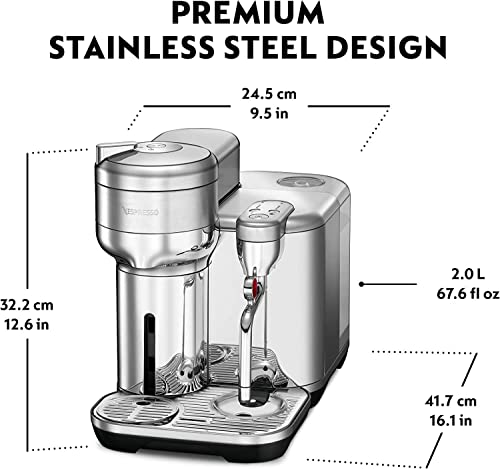 Image of Nespresso Vertuo Creatista Coffee and Espresso Maker by Breville, Brushed Stainless Steel