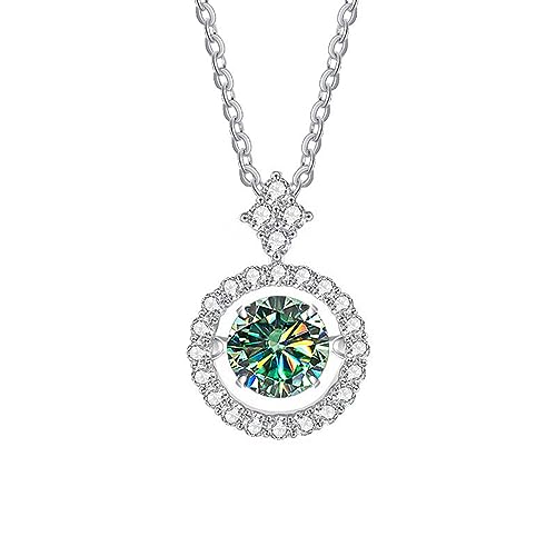 Pendentif Moissanite pour femmes le cadeau idéal en coupe ronde de 1 ct