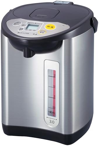電気ポット 省スチーム 節電タイマー VE 保温 とく子さん 3L ブラウン PIL-A300-T