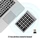 Kabelloser Ziffernblock, 22 Tasten, USB-Plug-and-Play, 80 Stunden Nutzungsdauer, Scherenfuß-Design, Kompatibel mitXP, Vista, 7/8/10 (Eisengrau)