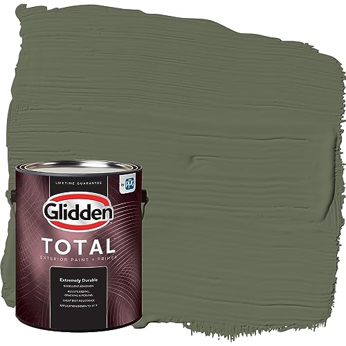 Glidden Total Exterior Paint & Primer All-in-One, All About Olive/Green,