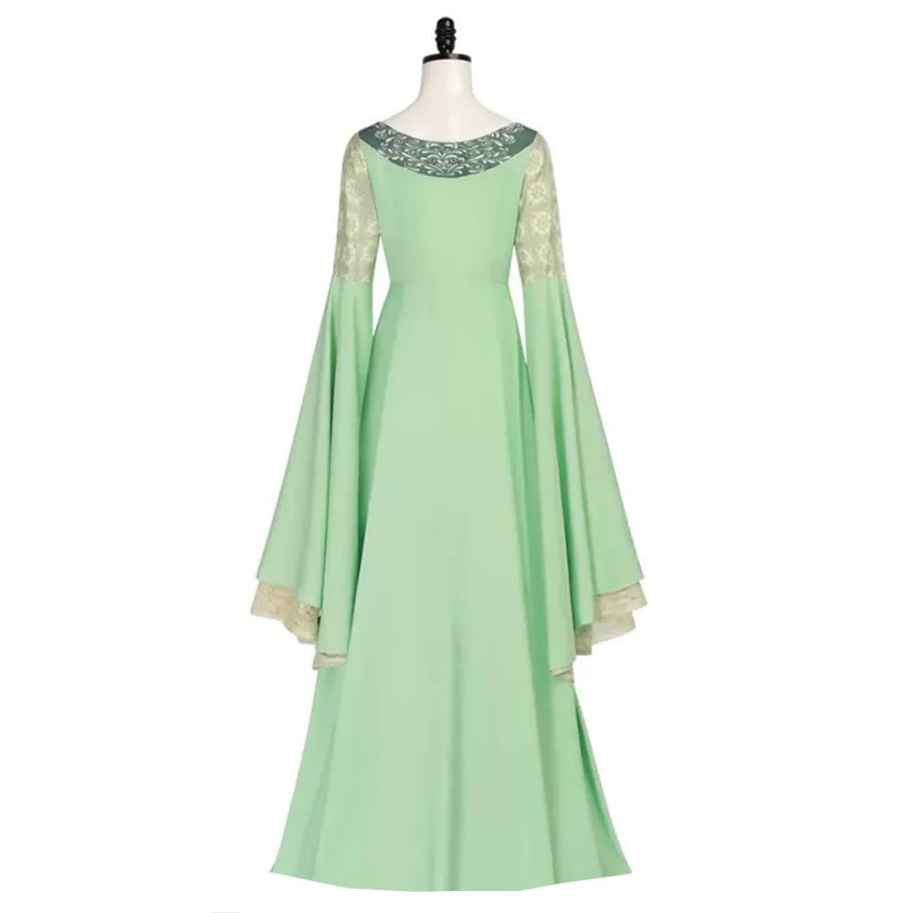 Arwen - Costume da regina da donna, con copricapo, per Halloween, cosplay, medievale, rinascimentale