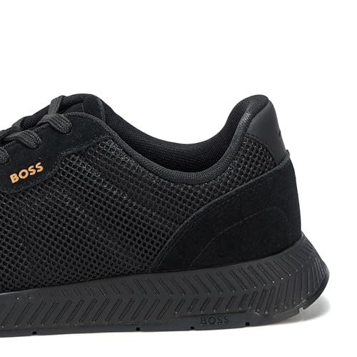 Image of BOSS Men's Leather Mix Low Top Sneaker