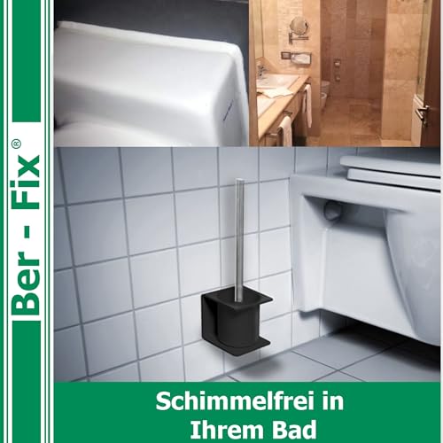 Ber-Fix MS Polymer Transparent Kleber Dichtstoff 290ml – Glasklar Wasserfest – Montagekleber Dichtmasse für Glas, Metall, Kunststoff, Holz, Stein – Profi Allzweck-Dichtung