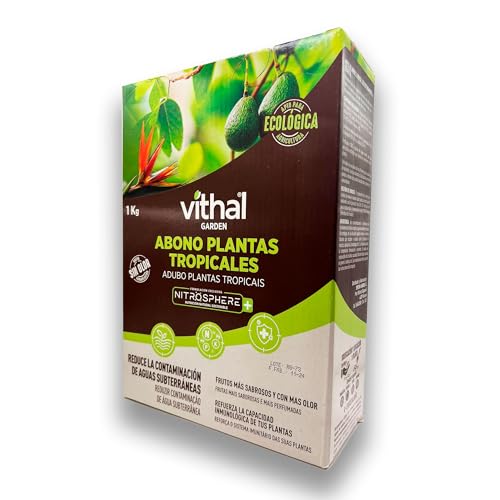 Abono Plantas Tropicales Nitrosphere Plus 1 KG MUY EFECTIVO | Fertilizante específico para todo tipo de Plantas y Palmeras, Plataneras, Exóticas, Ave del Paraíso, Aguacates NPK 4-4-12 | Nexum Market
