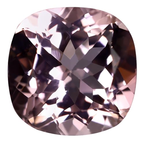 Morganite rose 2,51 ct en taille coussin idéale pour une bague de fiançailles