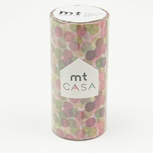 カモ井加工紙 マスキングテープ mt CASA 100mm スポット ワイン