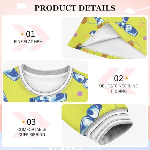 Carbonat Drink Girls Dresses Long Sleeve Sweatshirt Dress for Girls Winter Toddler Casual A Line Dresses Size 2-8T3