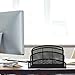 STOBOK Iron Mesh File Organizer Pen Compartment Multi-Functional Desktop Storage Rack for Office Supplies and Documents No Assembly Required for Home and Workspaces