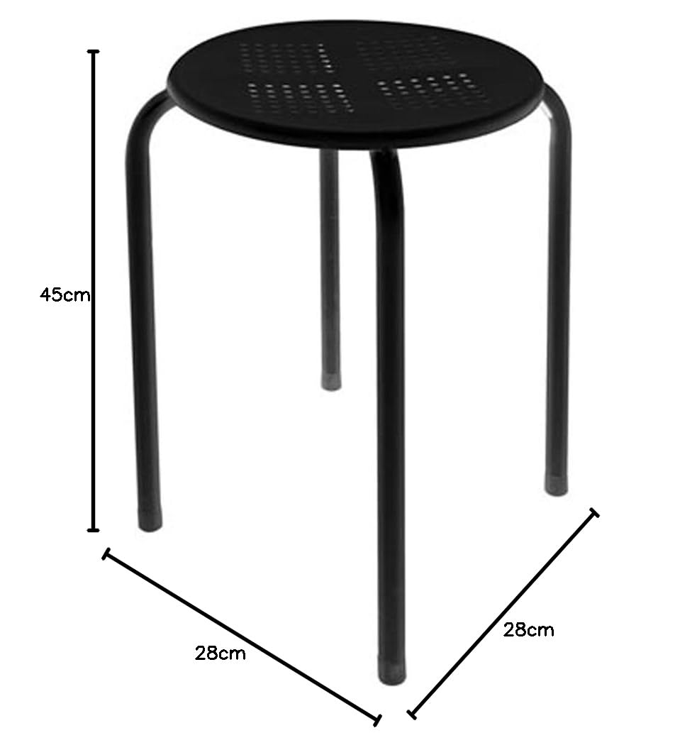 Velleman FP135B solidny i wytrzymały metalowy stołek z plastikowym siedziskiem - sch 177503
