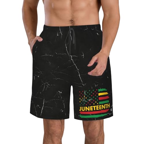 HILLBACK Juneteenth Flag June 19th 1865 Juneteenth Decoration Mens Running Shorts Athletic Shorts with Liner Workout Shorts2