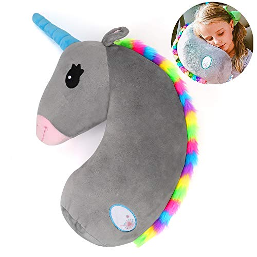 Seatbelt Pillow for Kids,Unicorn Seat Belt Cover,Seat Belt Cushion Pillow,Stuffed Plush Animal Travel