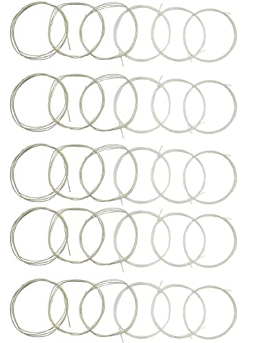 TUOREN 5 Sets of 6 String Classical Guitar Strings (3 Clear Nylon & 3 Nylon Core Alloy Winding)