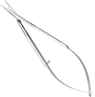 Vista 3 de ZIZZON Tijeras de cutículas extra finas curvadas profesionales precisas punta punta kit de aseo para cejas, pestañas, uñas y piel seca