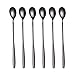 GRÄWE Longdrinklöffel 6 Stück Edelstahl, schwarz, Serie Königstein