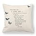 SCVBLJS Cojín inspirador de mariposa, regalo para nietos, regalos de cumpleaños, nieto, mejor amiga, cumpleaños, hermana, sobrino, hijo, hermano, regalos, cojín de 45 x 45 cm