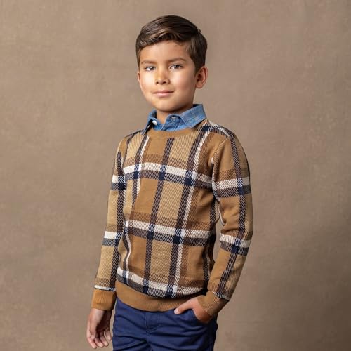 Image of Hope & Henry Boys' Long Sleeve Crew Neck Pullover Sweater