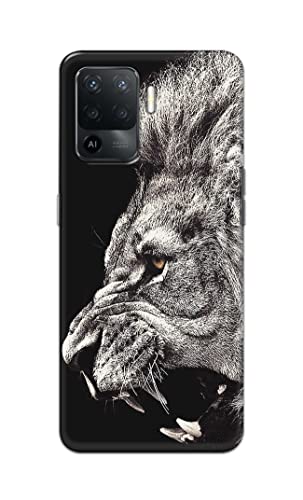 Image of Roaring Lion Hard Back Case Cover for Oppo F19 Pro Back Cover -(J5) VNS2225