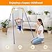 Baby Jumper with Stand | 2 in 1 Baby Jumper Set | for Boys Girls 6-24 Months | Easy Set-Up | Suitable for Indoor and Outdoor Toddler Swing Set with Adjustable Chain Blue