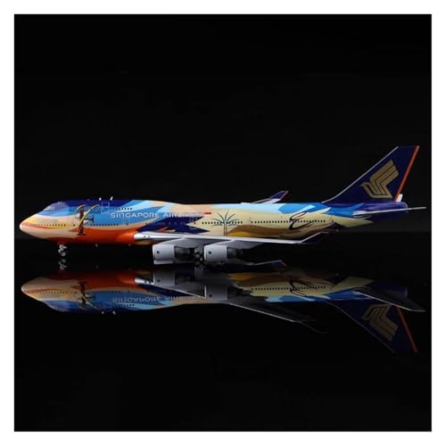 Modèle d'avion B747-400 Singapour à l'échelle 1:200 en alliage de collection